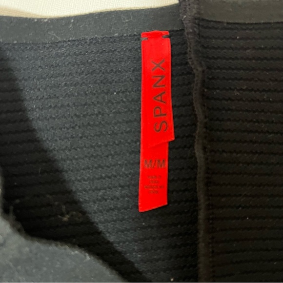 Spanx Women's Black Seamless Straight Leg Shapewear Leggings Size M - Picture 4 of 7